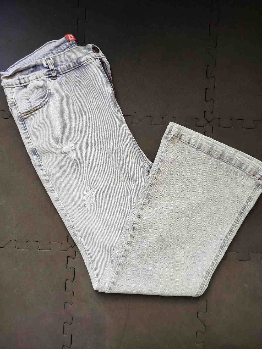 شلوار لی دمپا،شلوار زنانه بوت کات،شلوار جین طوسی